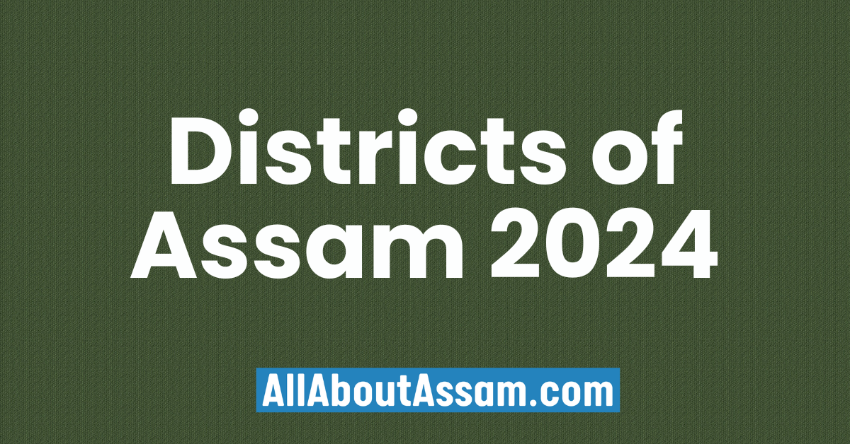 Districts of Assam 2024 - List of all 35 districts of Assam